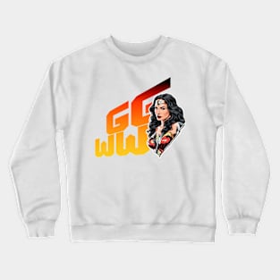 Gal Gadot Comic style anime design by ironpalette Crewneck Sweatshirt